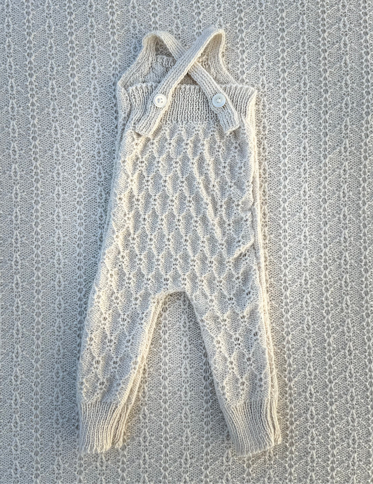 Nellie newborn alpaca overalls