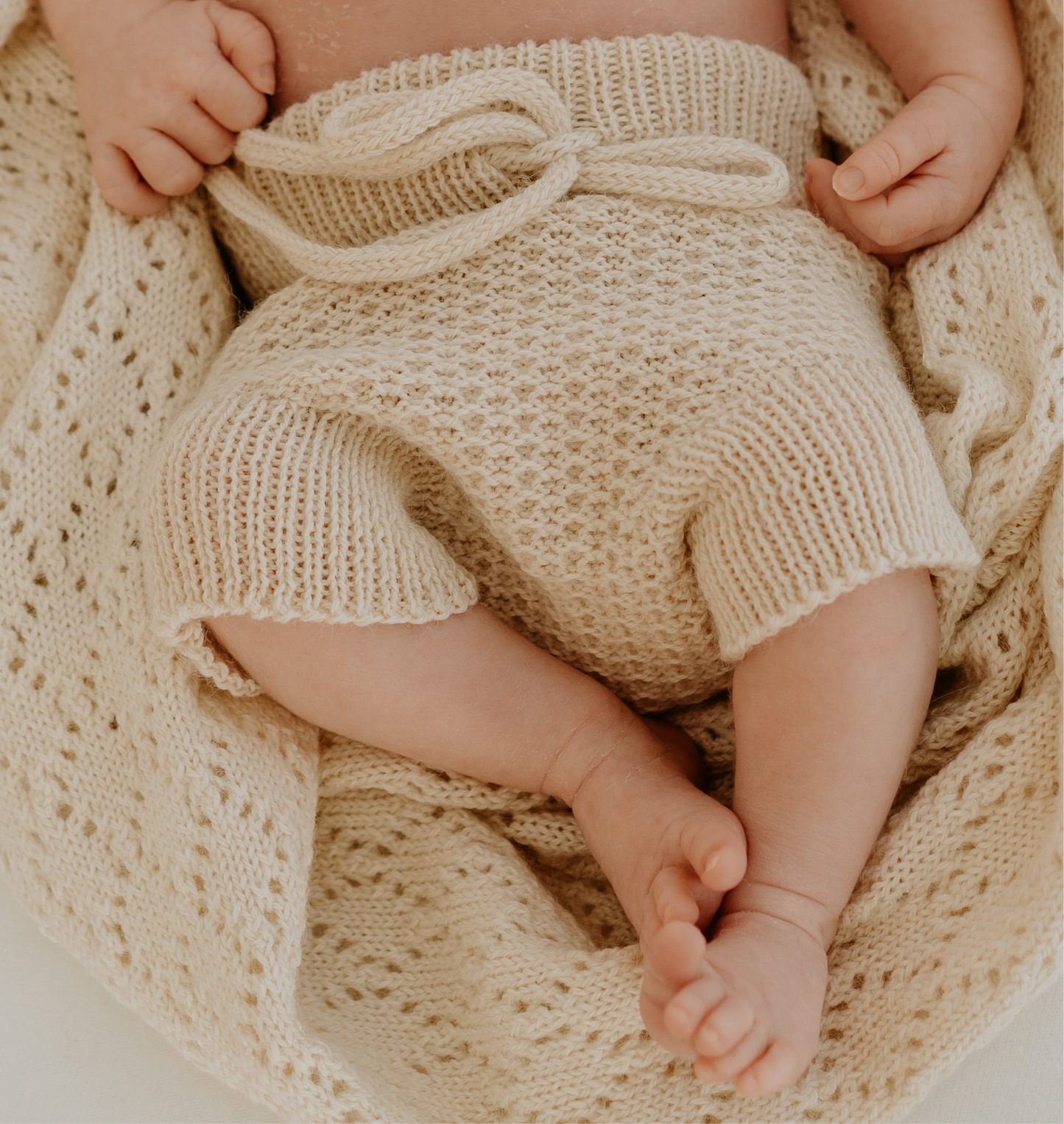 Handcrafted newborn bloomers made from soft, sustainable natural fibres. Breathable, gentle on delicate skin, and designed for comfort and warmth