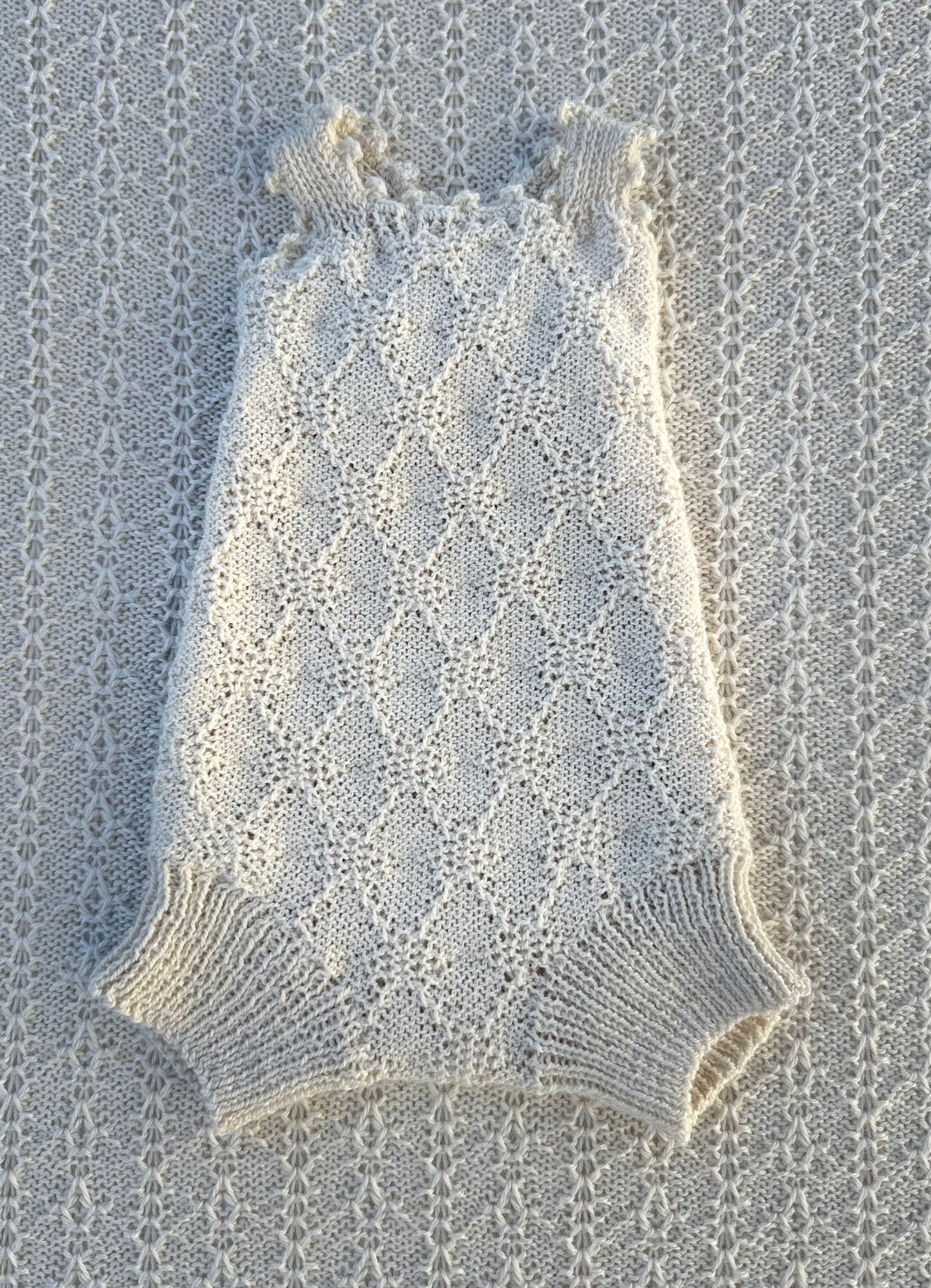 Lillian alpaca newborn romper front