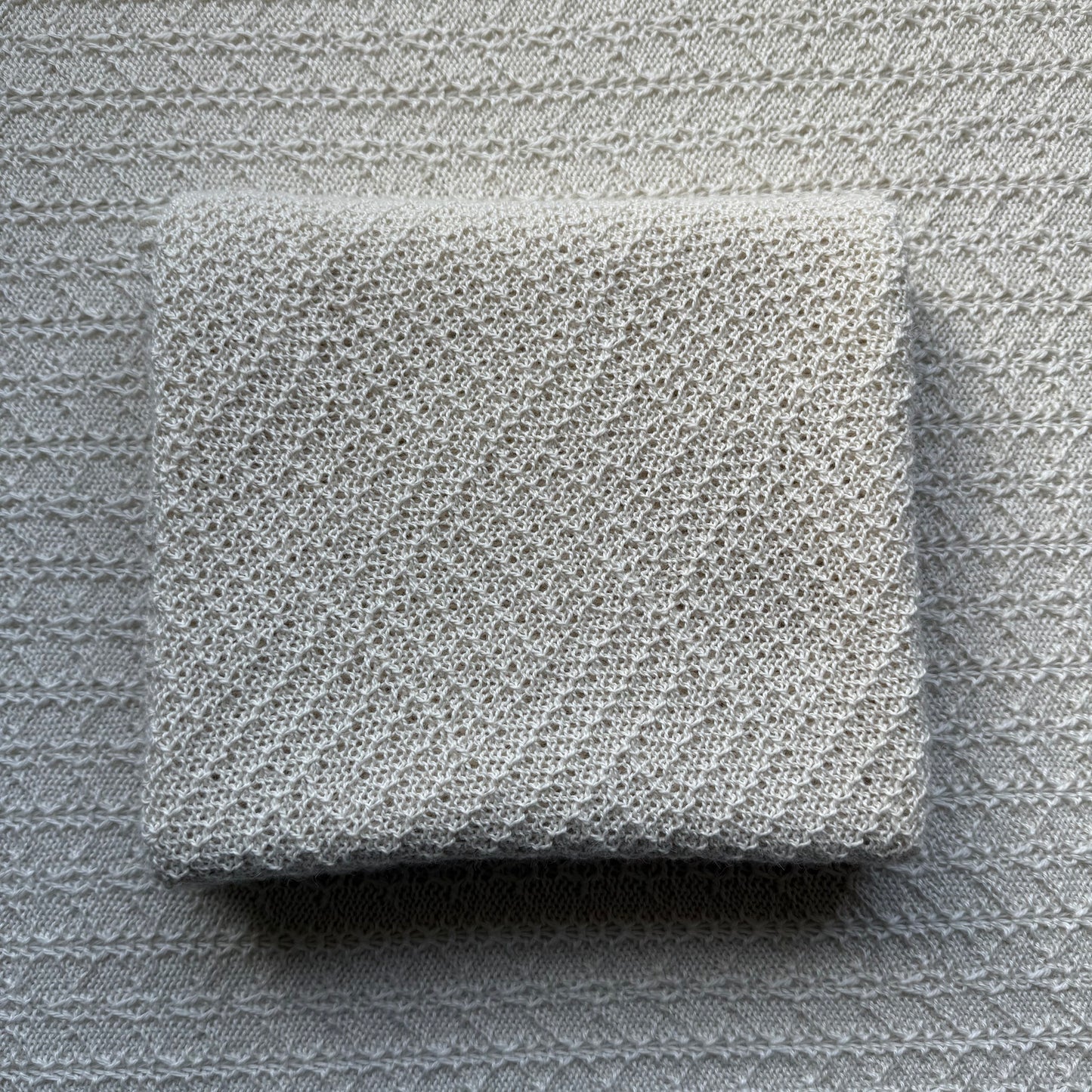 White alpaca willow blanket