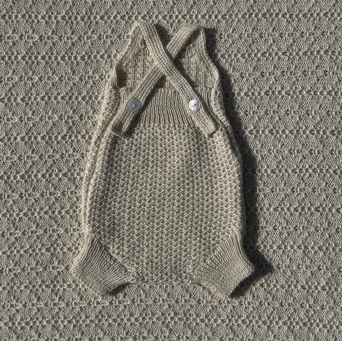Eddie Newborn Baby Romper with plain straps