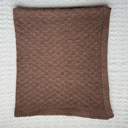 Ada chocolate alpaca blanket