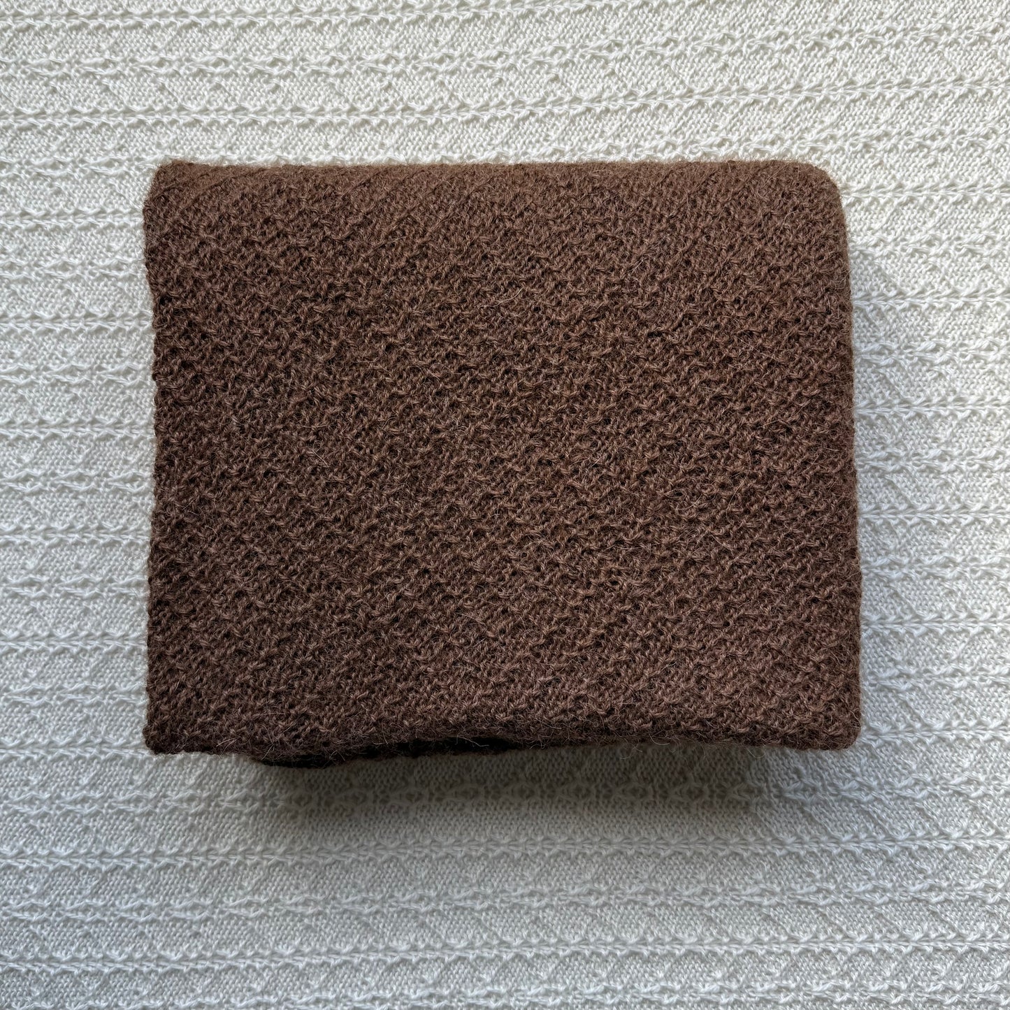 Chocolate alpaca willow blanket