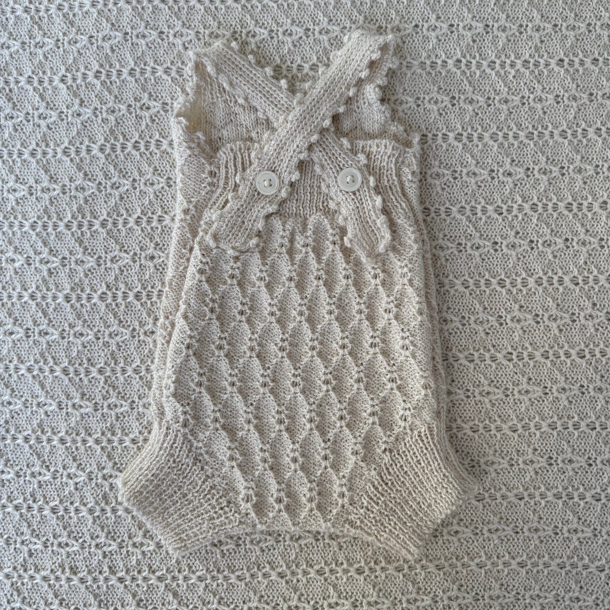 Nellie baby alpaca newborn romper back