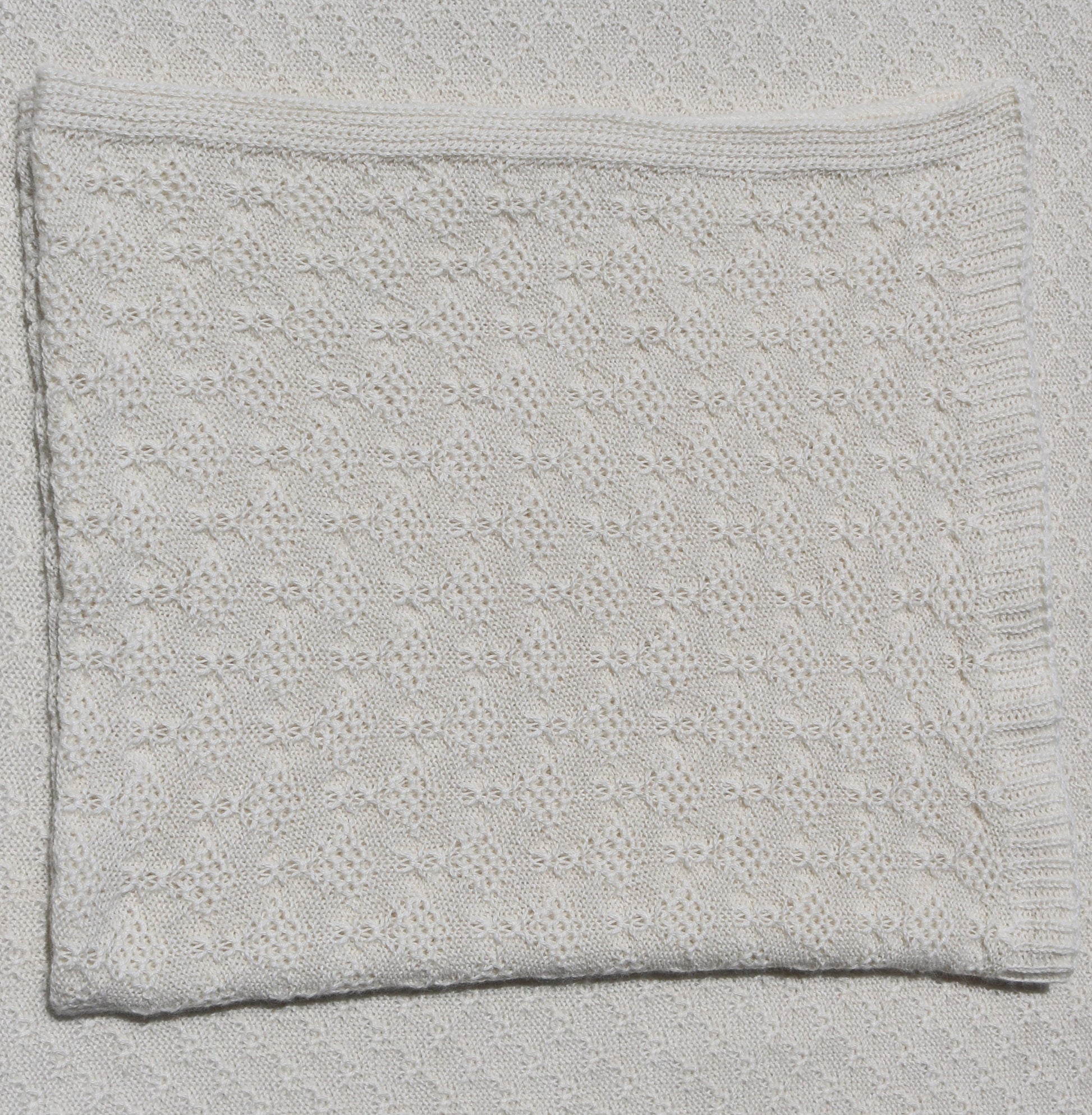 Aurora ivory alpaca blanket