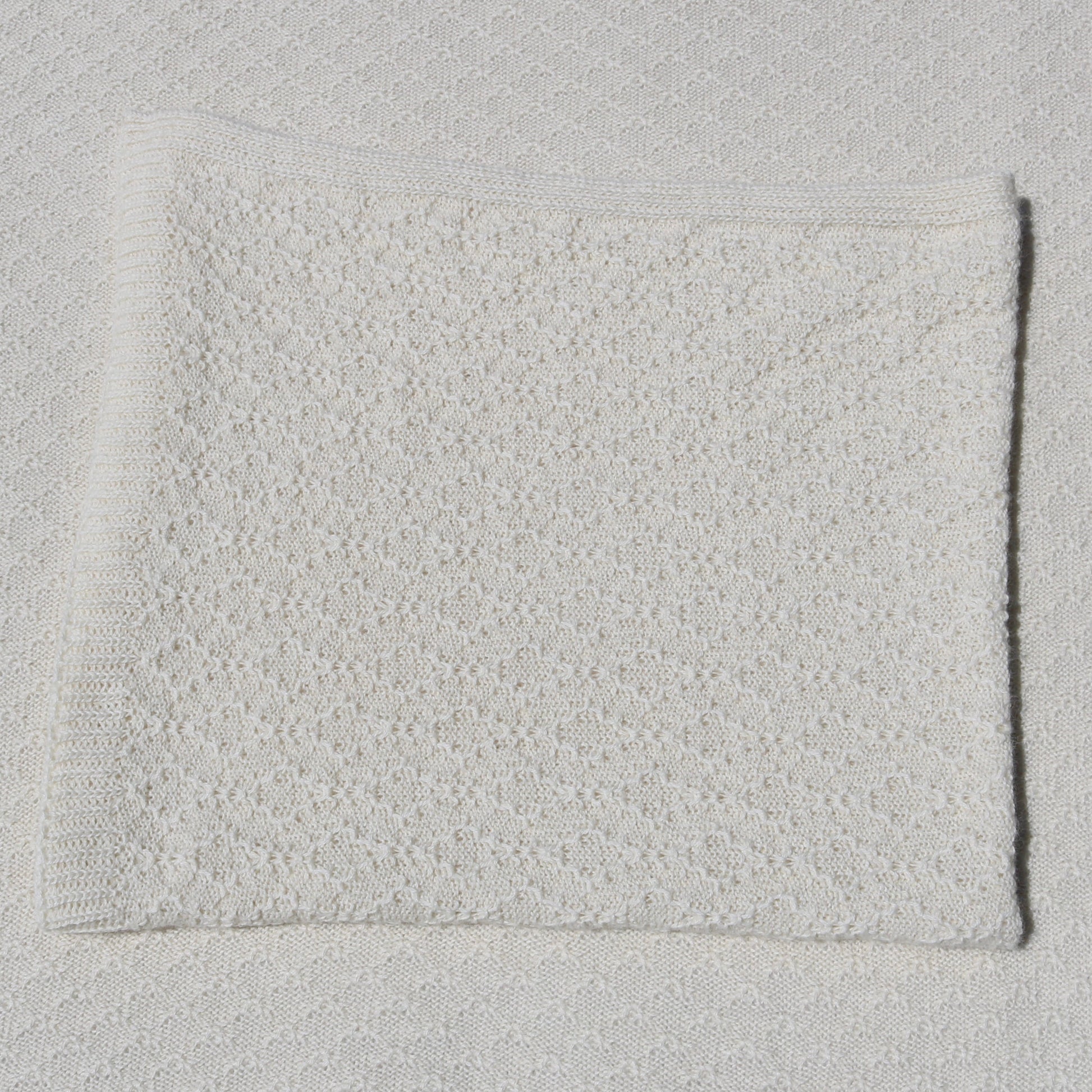 Florence ivory alpaca blanket