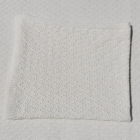 Florence ivory alpaca blanket