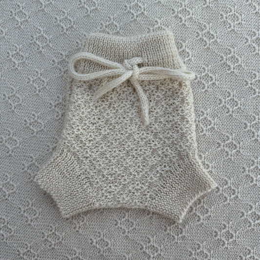 Hannah newborn baby alpaca bloomers