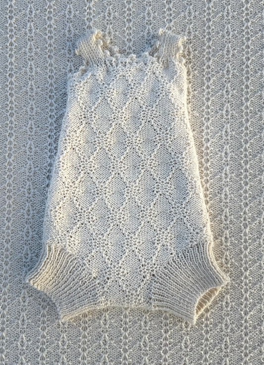 Lillian alpaca newborn romper front