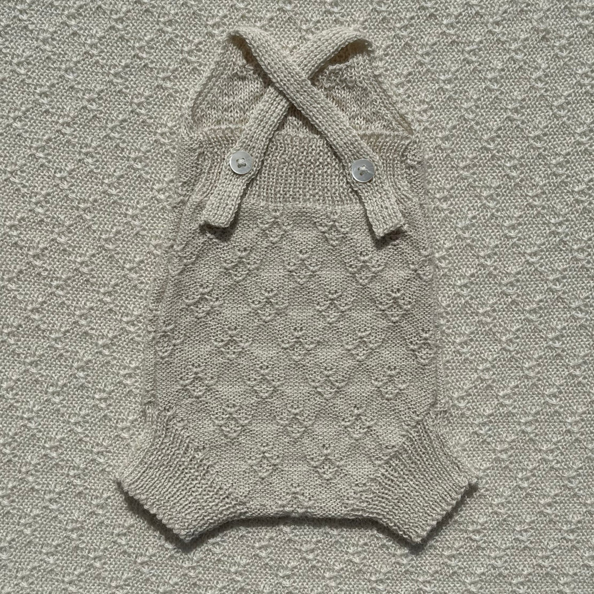 Ava alpaca romper plain straps back