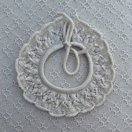 Baby alpaca lace skirt with ties