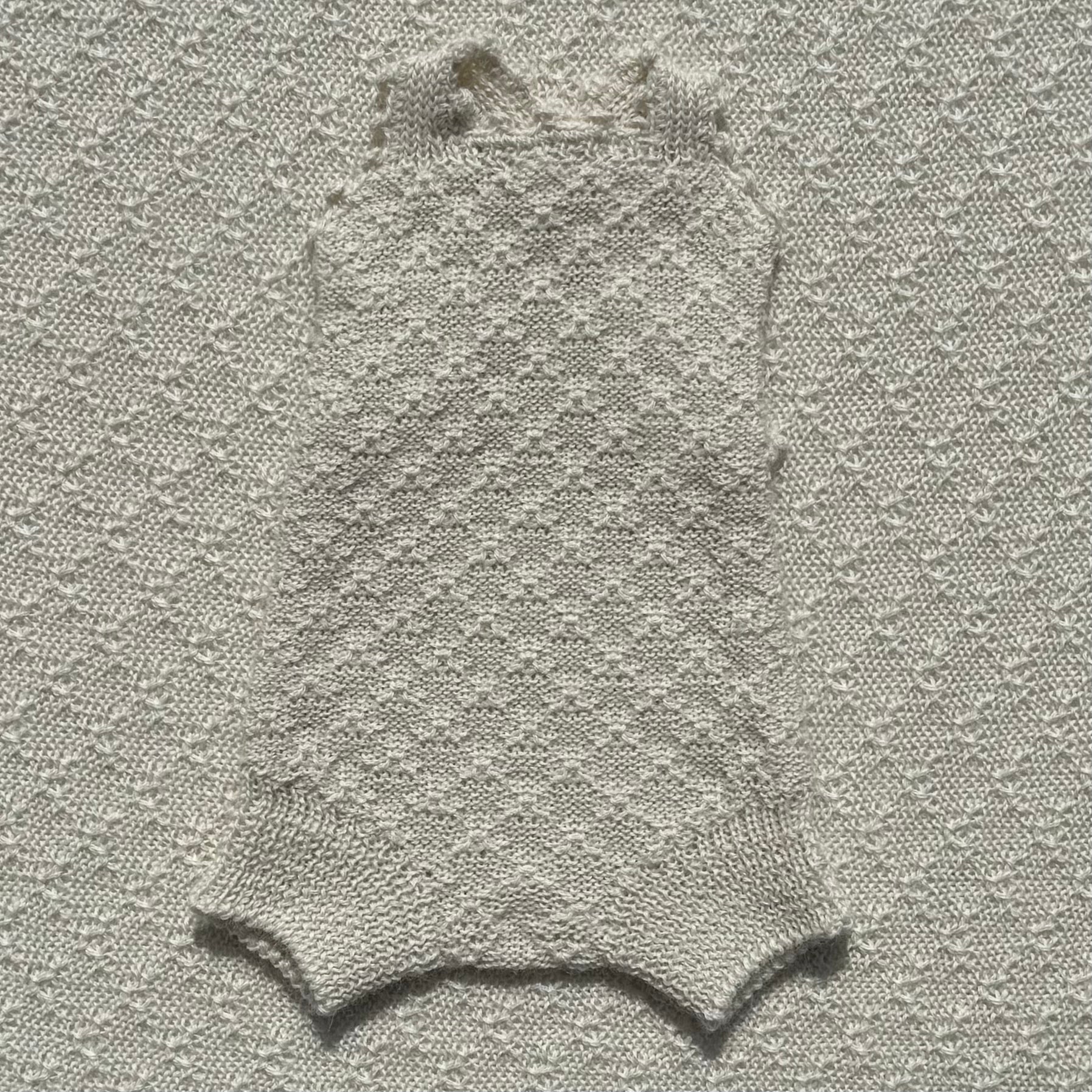 Ada alpaca romper crochet strap front