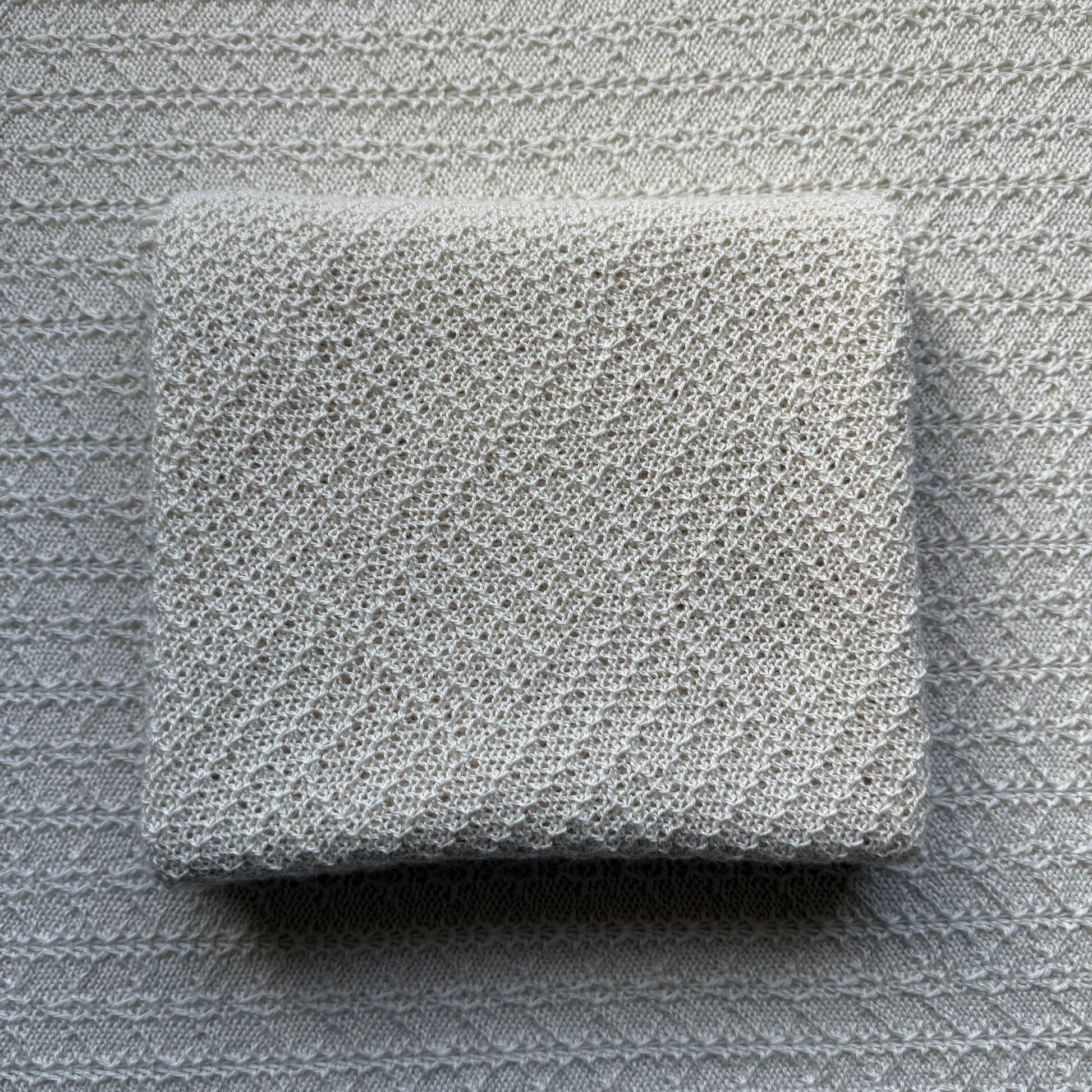 White alpaca willow blanket