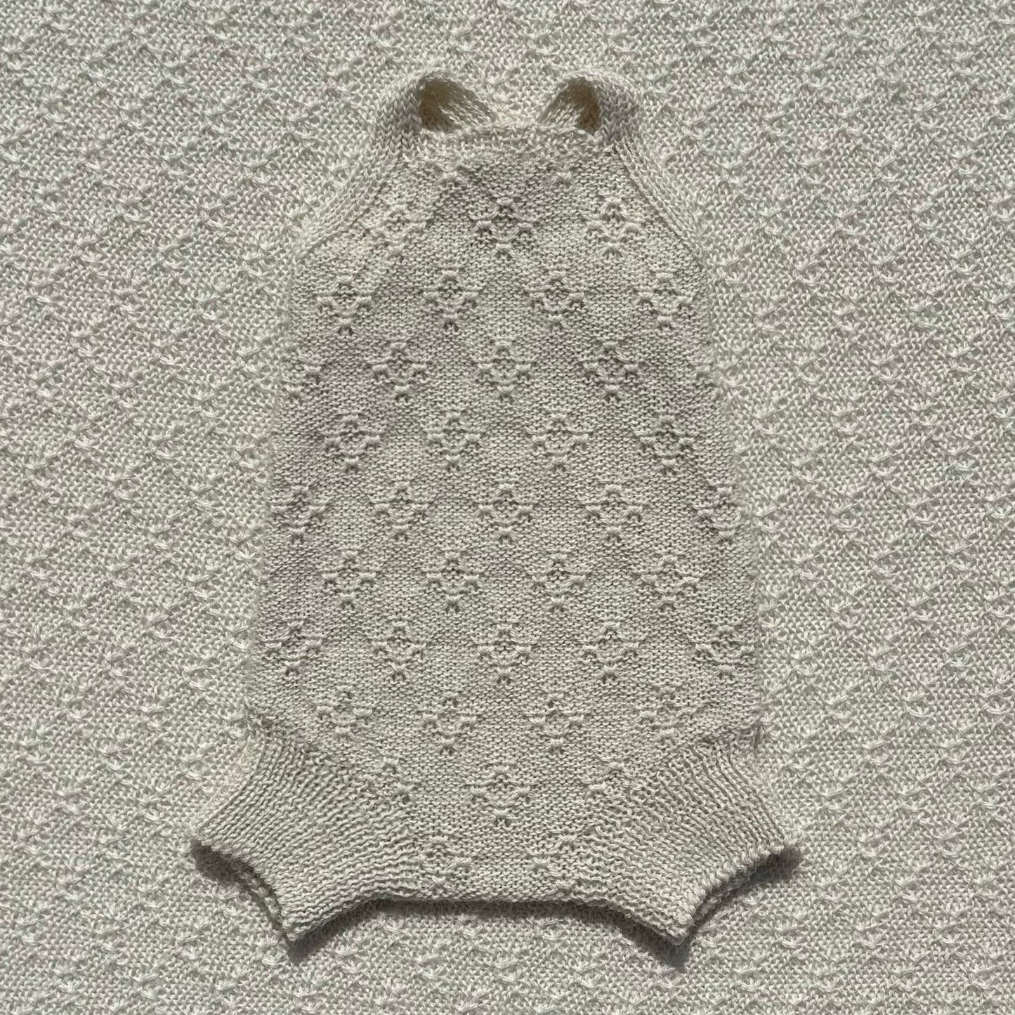 Ava alpaca romper plain straps front