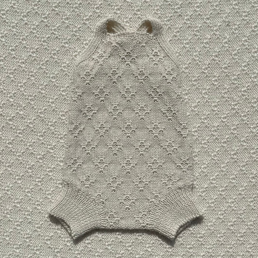 Ava alpaca romper plain straps front