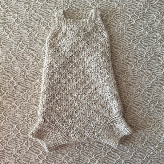 Ada baby alpaca newborn romper front
