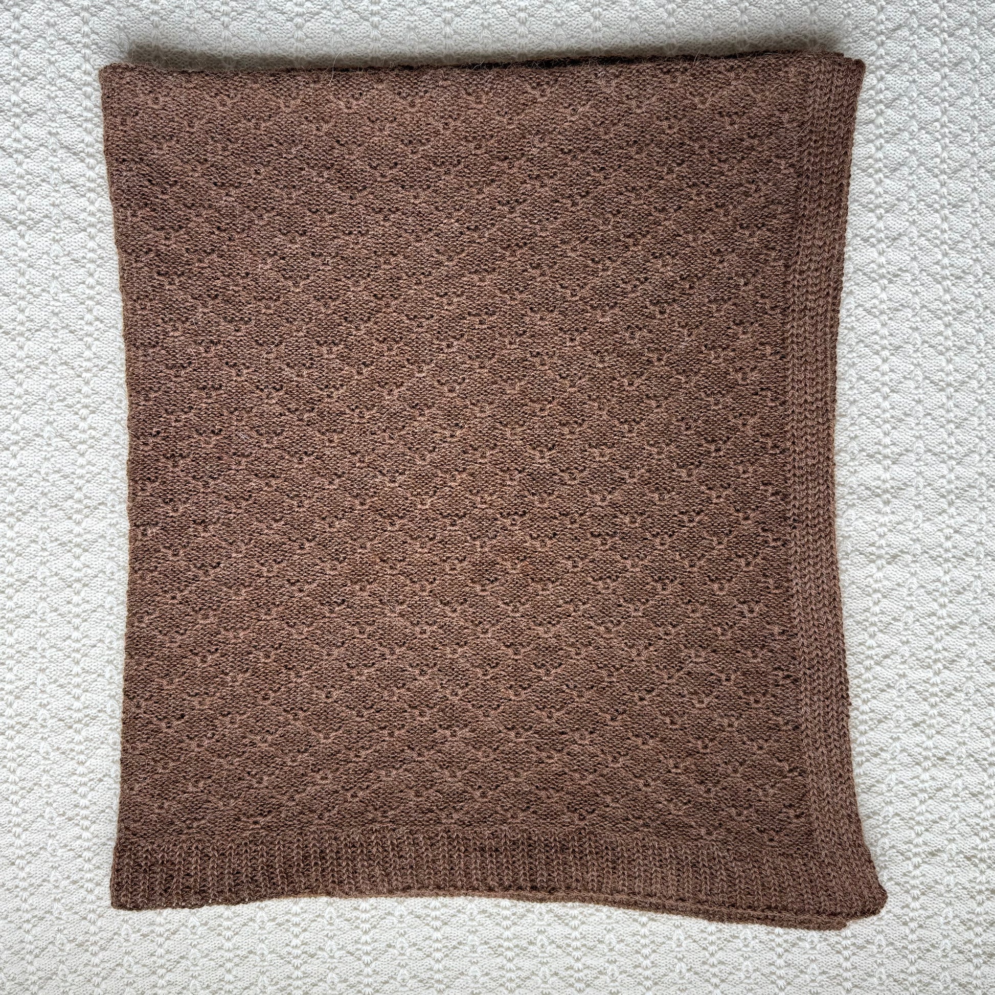 Ada chocolate alpaca blanket