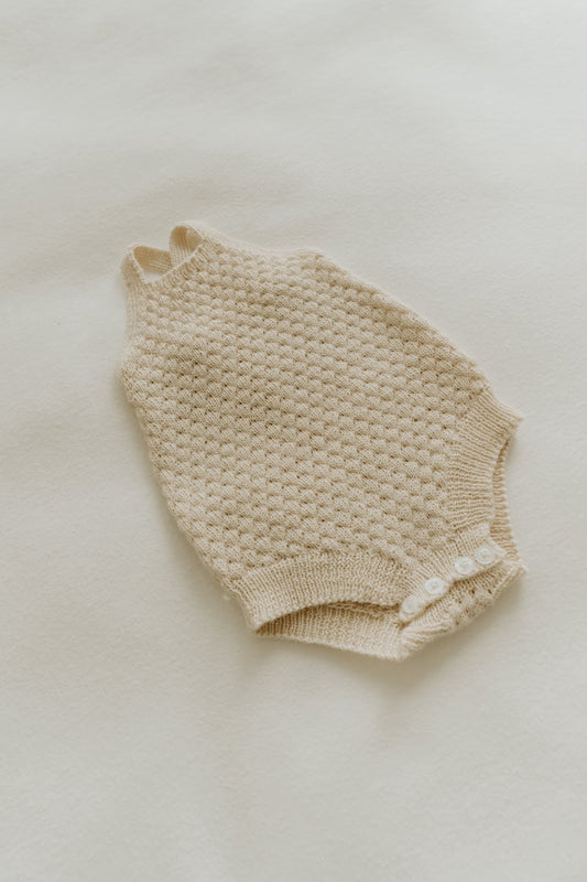 Custom Made Alpaca Baby Romper size 3-6 months