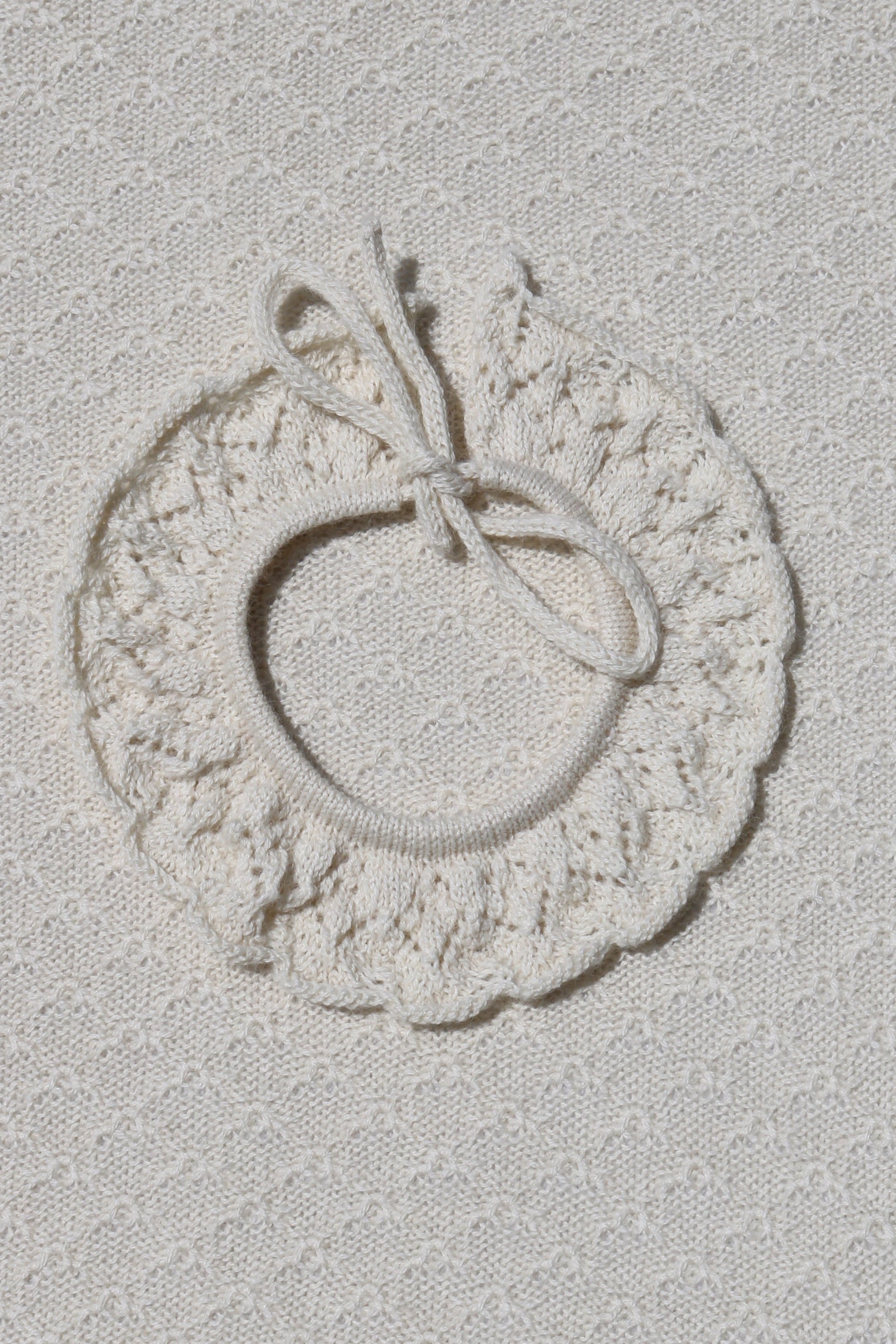 Ivory alpaca lace skirt