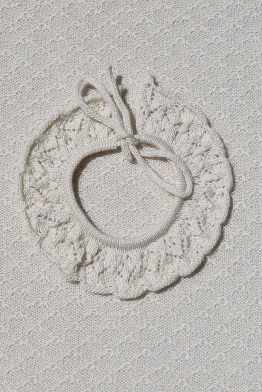 Ivory alpaca lace skirt