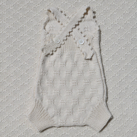 Charlie Newborn Baby Romper - Warm & Cosy KnitsAlpaca newborn romper