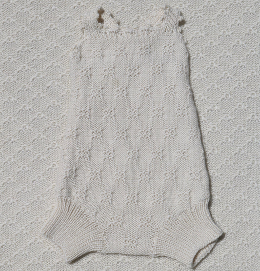Charlie Newborn Baby Romper - Warm & Cosy KnitsAlpaca newborn romper